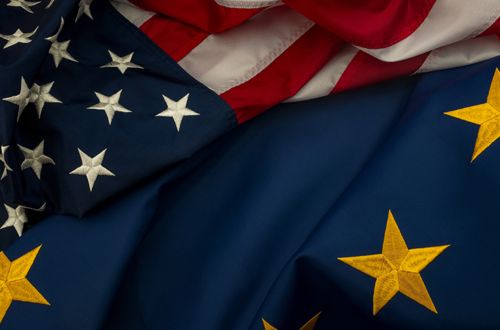 USA `| Flag | Europe | America | EU